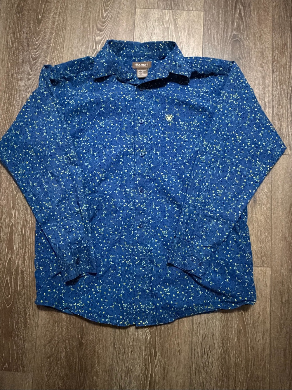 Ariat Men's Royal Blue Floral Button-Down Shirt